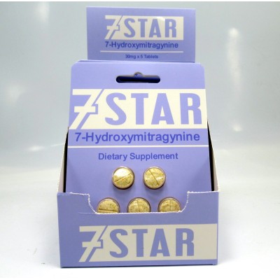 7 Star 7-Hydroxymitragynine Extract Tablets (5 Pack)(30mg)(12ea)(CASE)
