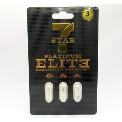 7 Star Platinum Elite Kratom Extract Capsules (3 Pack)