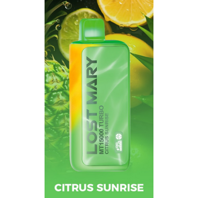 Lost Mary Turbo Thermal MT15000 Citrus Sunrise Flavor (15K Puffs)