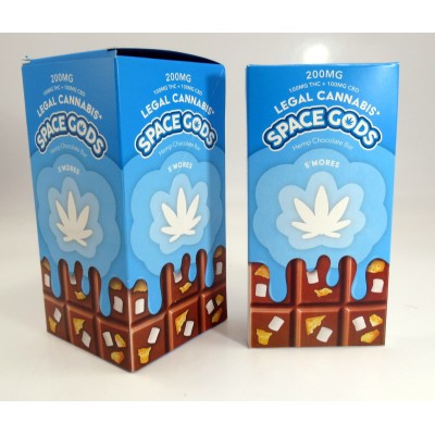 Space Gods - Legal Cannabis - Hemp Chocolate - Smores Flavor - THC+CBD - (15 servings)