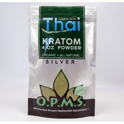 OPMS Silver Green Vein THAI - All Natural Organic Powder (4oz)