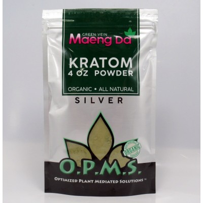 OPMS Silver Green Vein Maeng Da - All Natural Organic Powder (4oz)