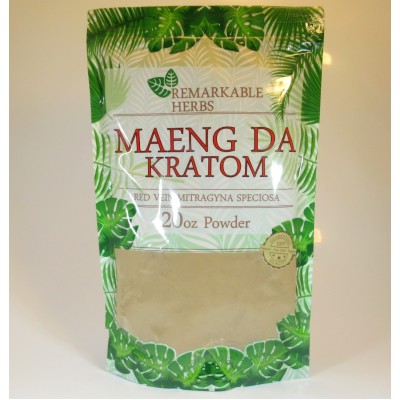Remarkable Herbs 100% All Natural Maeng Da (Red Vein) Powder (20oz)