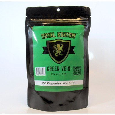 Royal Kratom Green Vein Premium Capsules (150ea)