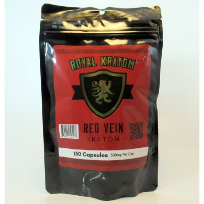 Royal Kratom Red Vein Premium Capsules (150ea)
