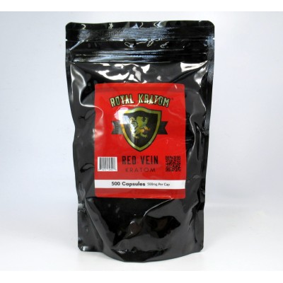 Royal Kratom Red Vein Premium Capsules (500ea)
