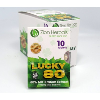 Zion Herbals Lucky 80 - 80% Tablets (10 Pk) GMP Quality Product