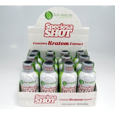 Zion Herbals Kratom Extract Speciosa Shot (12 Pk) (57ml)(Special Purchase)
